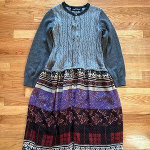 Tricot Comme Des Garcons Printed Midi Length Dress